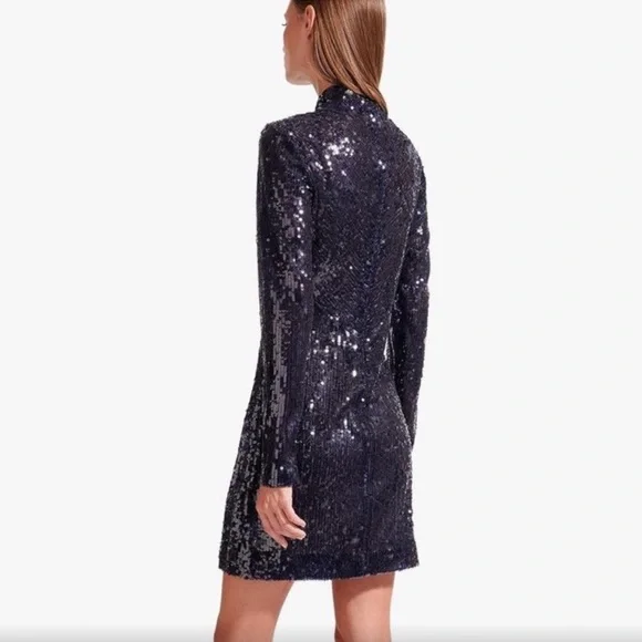Staud Sequin Liza Mini Dress NWOT - Picture 5 of 15